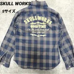 【極美品】スカルワークス オンブレシャツ　Sサイズ