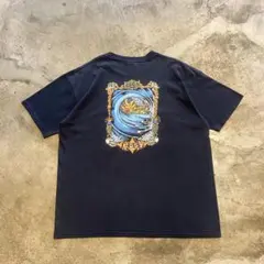90's- LOST ロスト サーフィン Tシャツ ネイビー フェードのサムネイル