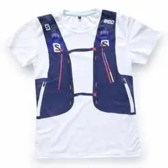 Salomon ハイドレーションベストプリント トレラン 速乾Tシャツ Mサイズのサムネイル