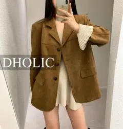 DHOLIC スエードジャケット　ブラウン　定価8520円