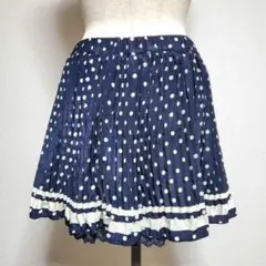 美品【ジ エンポリアム】 プリーツスカート ペチパン Lサイズ 水玉