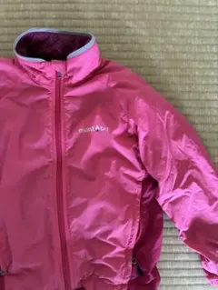モンベルmont-bell キッズジャケット 110 ピンク ウインドブレーカー