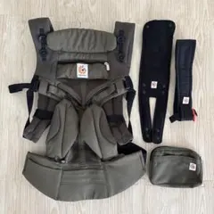 エルゴベビー オムニ360 クールエア 抱っこ紐 カーキ ウエストベルト ポーチ