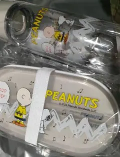 PEANUTS スヌーピーとチャーリー・ブラウンのランチボックスとクリアボトル
