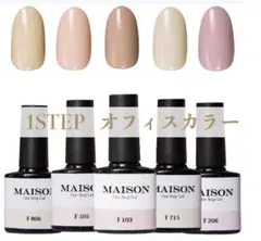 MAISON de natureワンステップジェルオフィスカラー5色セット