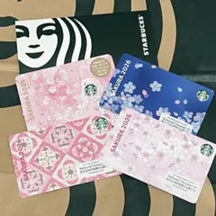 スターバックスカード桜　SAKURA2026 4枚セット