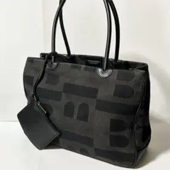 BALLY バリー キャンバス トートバッグ ショルダーバッグ ブラックのサムネイル