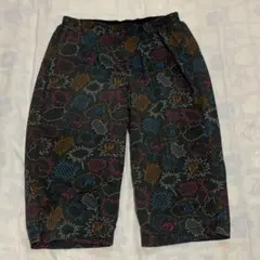 【難あり】UNIQLO　ひざ丈ボトム　グレー系　 Lサイズ