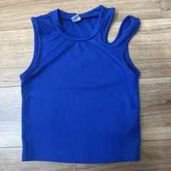 SHEIN ノースリーブ タンクトップ ブルー 7Yのサムネイル
