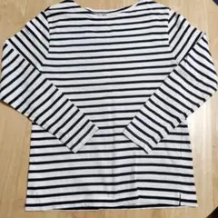 ボーダー長袖 ボートネック Tシャツ