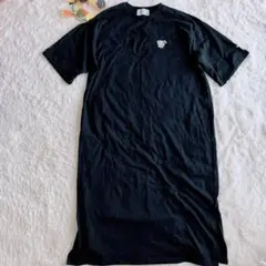 オサムグッズ　ロングTシャツ　半袖　ワンピース　LL ブラック 新品同様