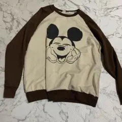 ミッキーマウス プリント スウェット