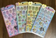 【正規品】うるちゅる　おぱんちゅうさぎ　んぽちゃむ　4枚セット　コンプリート