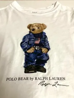 polo ralph lauren キッズTシャツ BEAR 130 白
