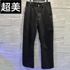 超美✨Ｌ　ZARA ワイドパンツ　ワイドスラックス　ブラック　カジュアル