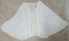 MURUA ムルーア シフォン 長袖 レース ホワイト オフホワイト 水着にものサムネイル