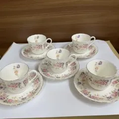 HOYA カップ&ソーサー5客セット　Refine 新品未使用