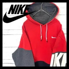 ナイキ NIKE 刺繍ロゴ 90s スウェット 古着 赤