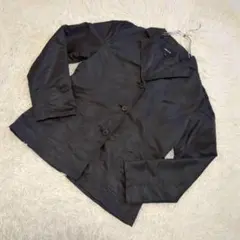 コムサイズム　ジャケット　ナイロン100% 光沢感　M ブラック