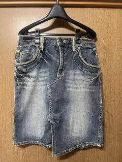 デニムブルー タイトスカート