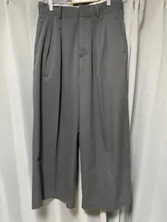 CITEN グレー ワイドパンツ ベルトループ付き
