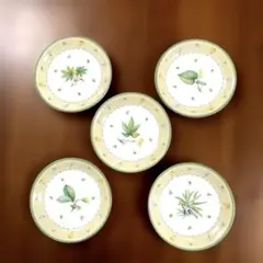 【未使用品】NARUMI 花柄プチプレート5枚セット