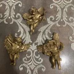 天使のオーナメント　ブロンズ色　3個セット　⭐️ ☆匿名☆