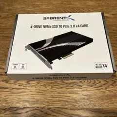 Sabrent 4xM.2 NVMe SSD-PCIe 3.0 x4 変換カード