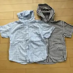 半袖シャツ　フード付き　２枚まとめて