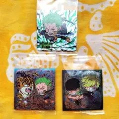 ワンピース　大海賊シールウエハース log.13　ゾロ サンジ　GR SP 3枚