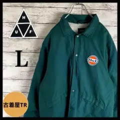 【希少デザイン】ハフ☆刺繡ロゴ 希少カラー 裏ボア ブルゾン ジャケット