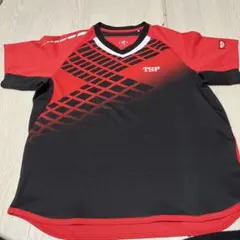 TSP スポーツウェア 赤黒 Vネック