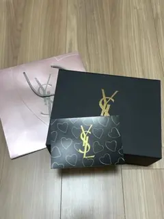 YSL ギフトボックス 黒　ショッパー　メッセージカード