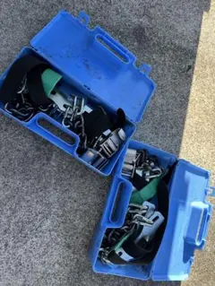 ワンタッチ金属チェーン 2セット 収納ケース付き