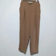 Ray out ブラウン スラックス センタープレス