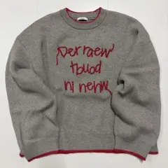 ニコアンド カシミリーレタリングニットプルオーバー