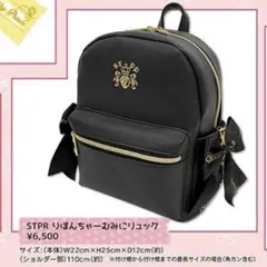 STPRりぼんちゃーむみにリュック すとぷり リュック 黒 鞄 カバン