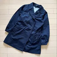 COMME CA ISM インナー付きトレンチコート　ネイビー
