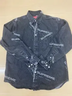2026年最新】SUPREME デニムカラー：ブラック メンズ デニムシャツ