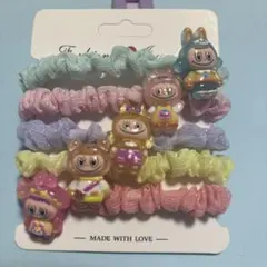 夜光ラブブヘアーゴム5個セット