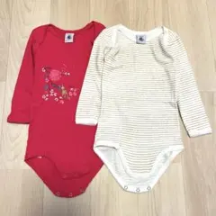 プチバトー 長袖ボディ 18m