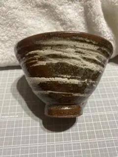茶碗 抹茶碗 陶器 黒白 刷毛目 - メルカリ