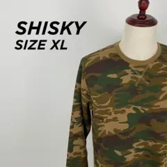 SHISKY 迷彩柄 裏起毛 クルーネック スウェット XL【2490】のサムネイル
