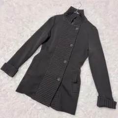 LAUTREAMONT ロートレアモン ニットコート ジャケット グレー 2