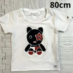 TOMMY トミーヒルフィガー 半袖Tシャツ 80 ベビー パンダ ワッペン
