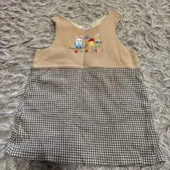 MIKI HOUSE ベージュ ワンピース 90