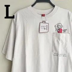 新品　メンズ　コーヒーボーイ　モーツァルト　刺繍　ポケット　Tシャツ　綿　L