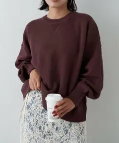 美品 CIAOPANIC TYPY スウェットライクボリュームスリーブニット