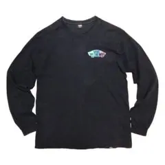 Vans バンズ ロゴプリント ロングスリーブtシャツ M 黒