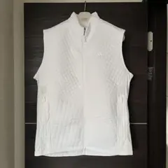 adidas ホワイト キルティング ベスト